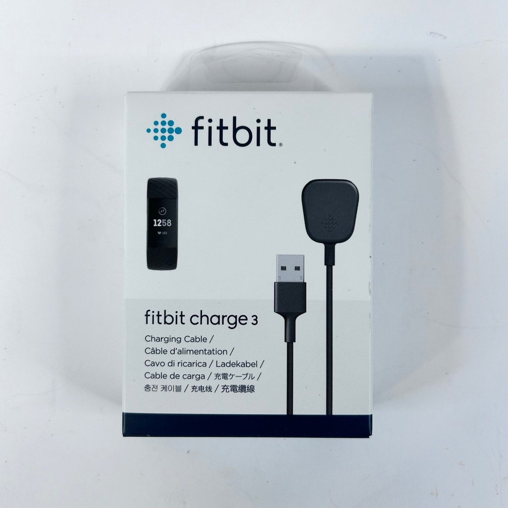 Fitbit Charge 3 Charging Cable USB Replacement Power Cord Black FB168RCC